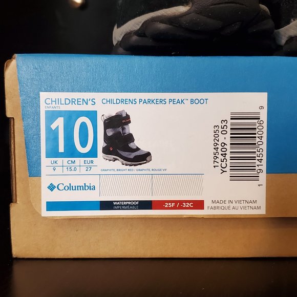 Columbia Parkers Peak Snow Boot size 10 - Picture 8 of 10